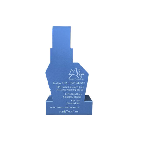 L'Alga Peptide-18 Ampoule spray for fine hair Jump-start the healing process of your damaged hair with this highly concentrated yet lightweight treatment. The advanced synergetic formula instantly treats the hair and leaves it soft, smooth, and shiny without weighing it down.